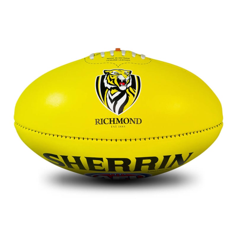 AFL Team Leather Ball - Richmond Tigers