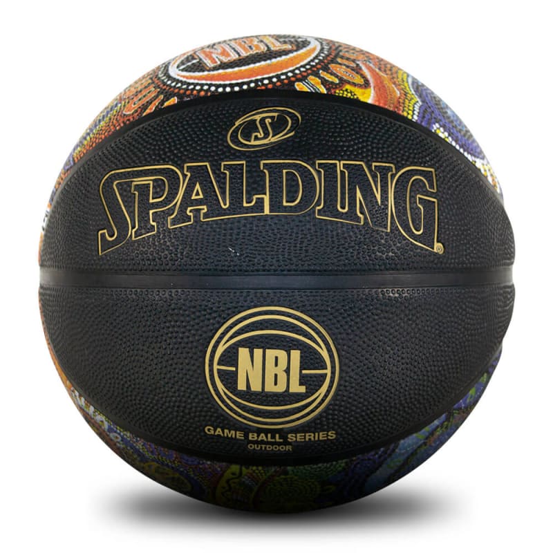 NBL Outdoor Replica Indigenous Game Ball - Black - Size 7