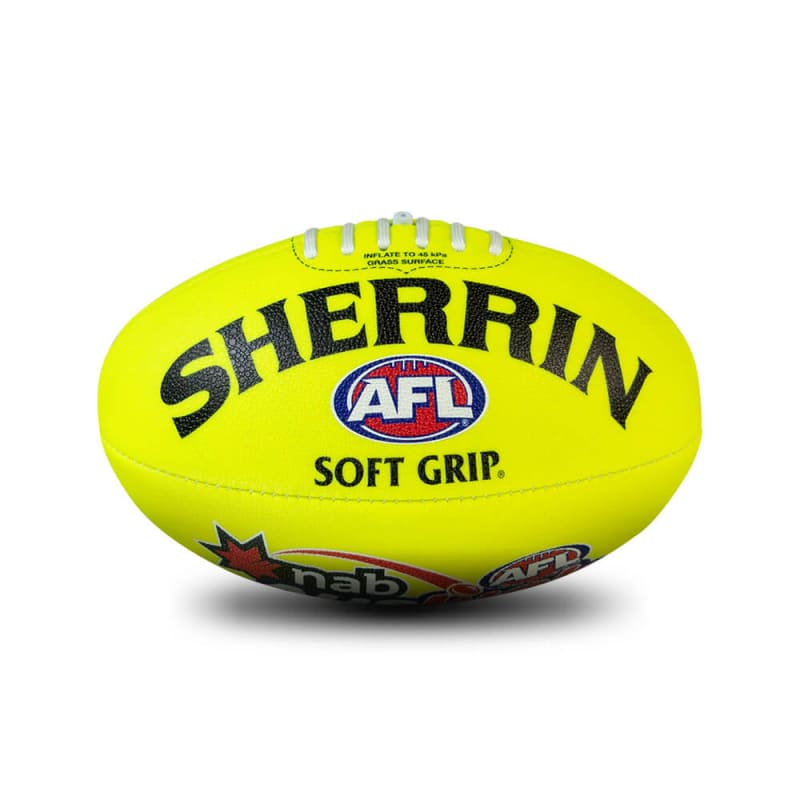 AFL AUSKICK Soft Grip - Yellow