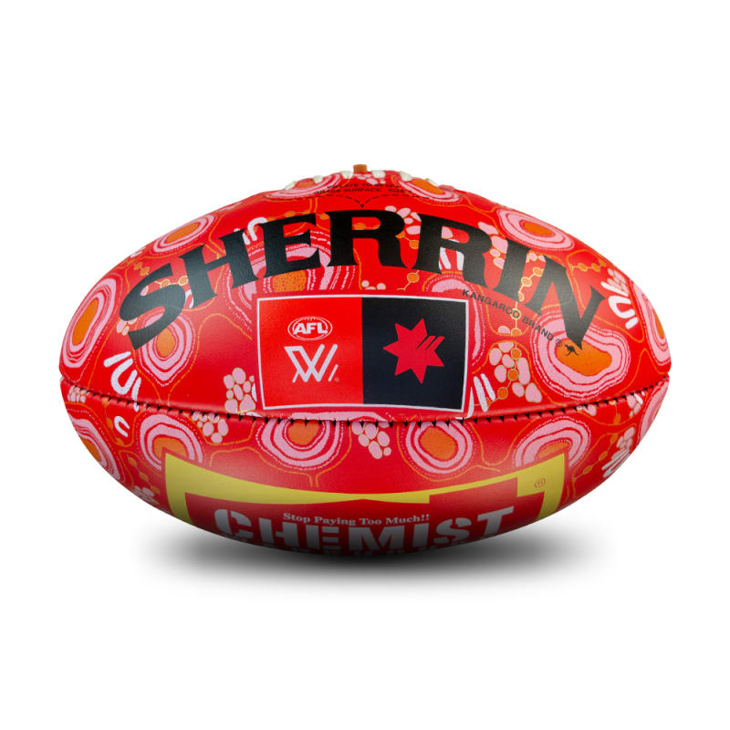 AFLW Indigenous Round Game Ball - Red