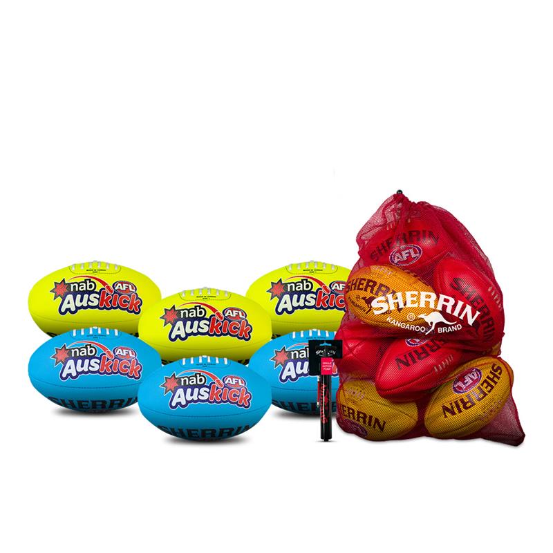 AFL Auskick Soft Grip - 6 Ball Bundle