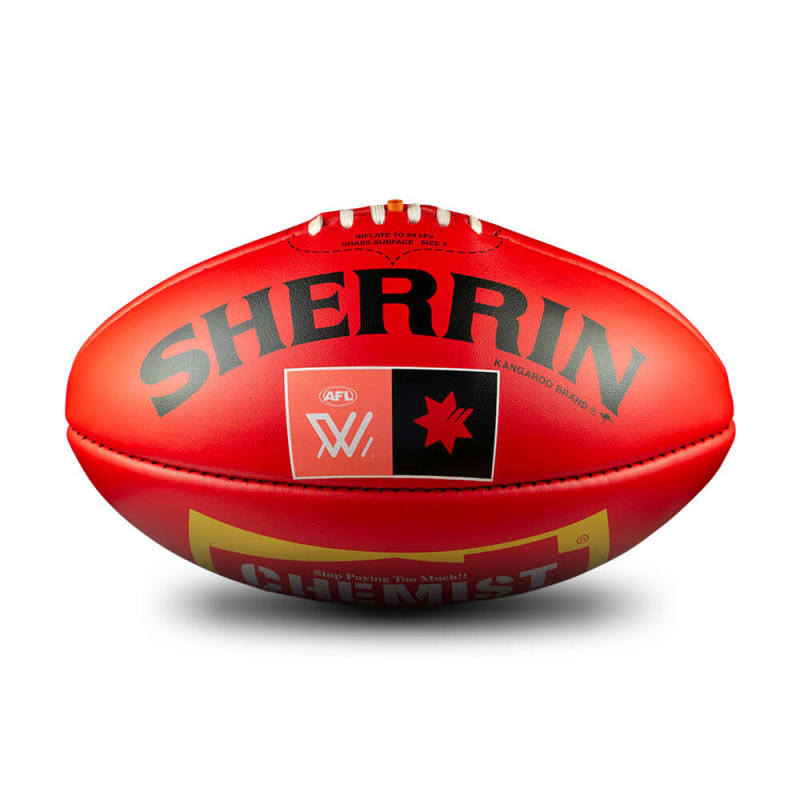 Official AFLW Game Ball - Red