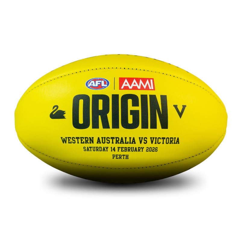 Ballon De Foot Australien SHERRIN Taille 5 - Réplique Officielle AFL - Rouge