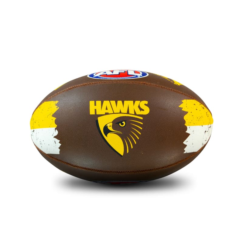 Hawthorn Hawks All Surface Personalised Football - Size 2