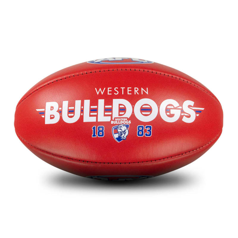 Western Bulldogs Team Leather Ball