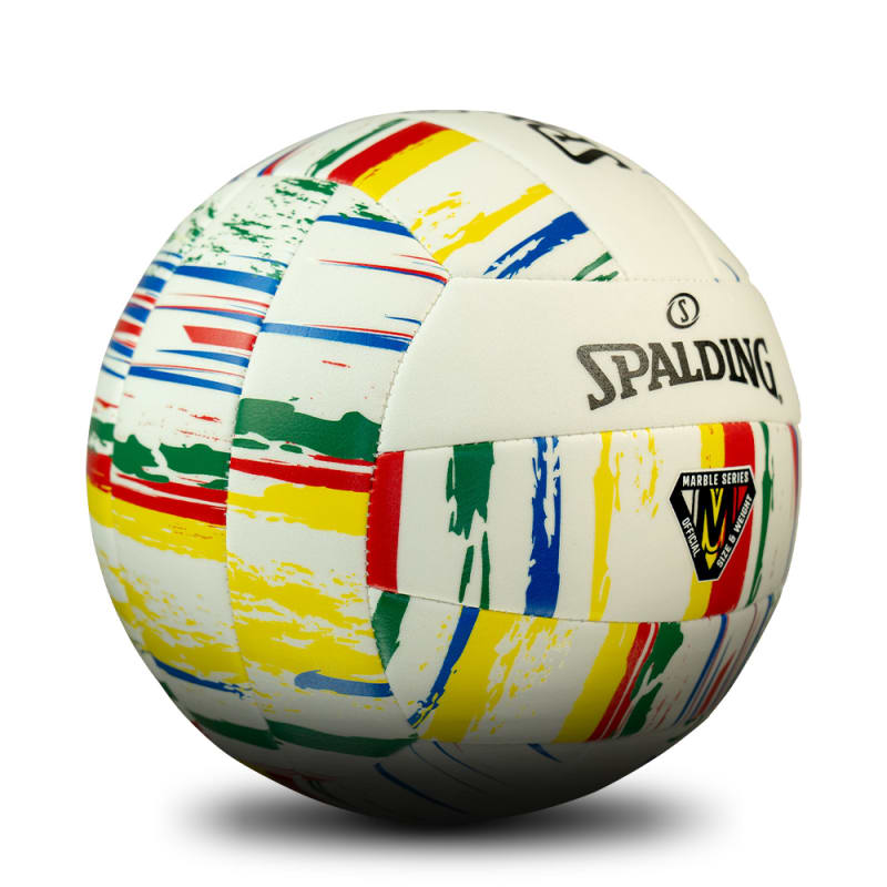 Marble Series Volleyball - White