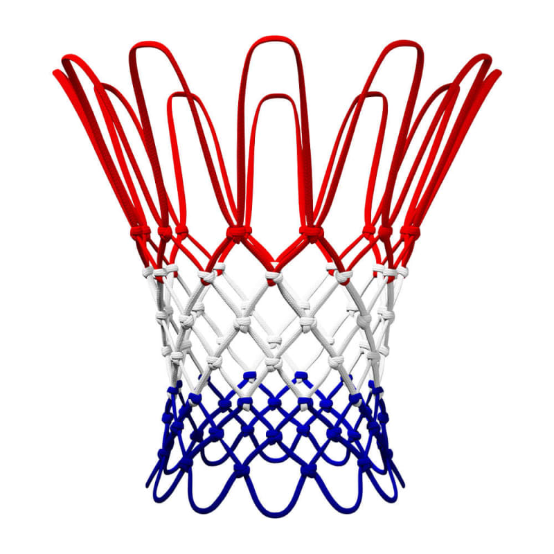 Heavy Duty Basketball Net – Red, White &Blue