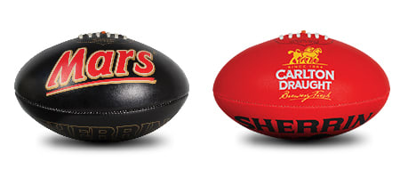 Carlton Breweries and Mars custom Footballs