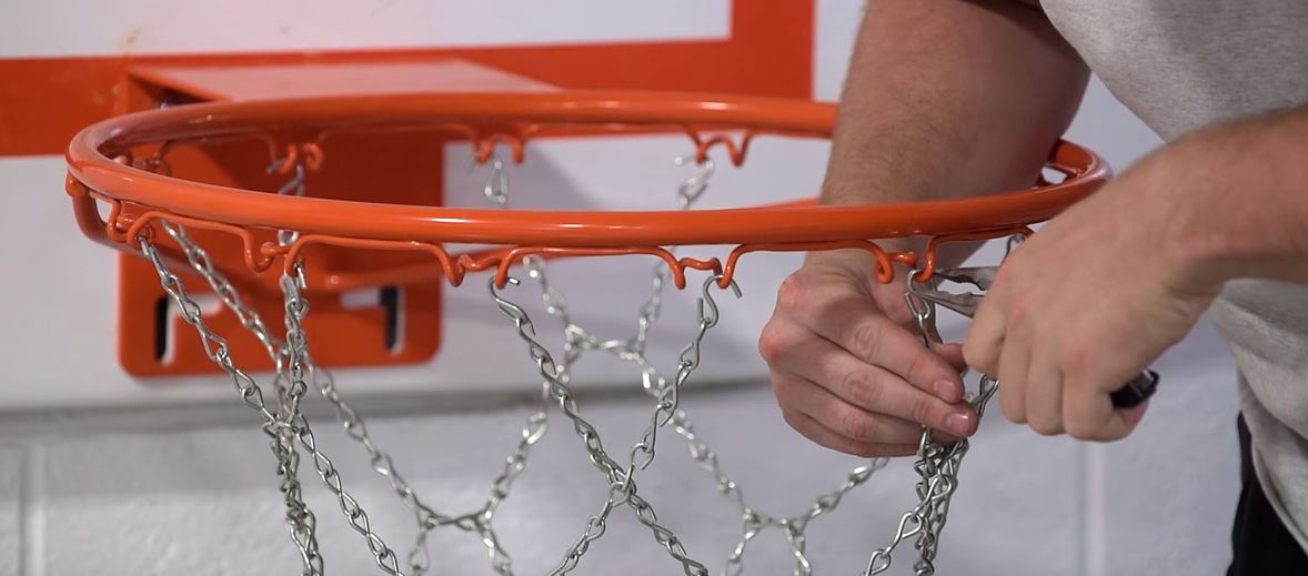 Chain basketball net deals