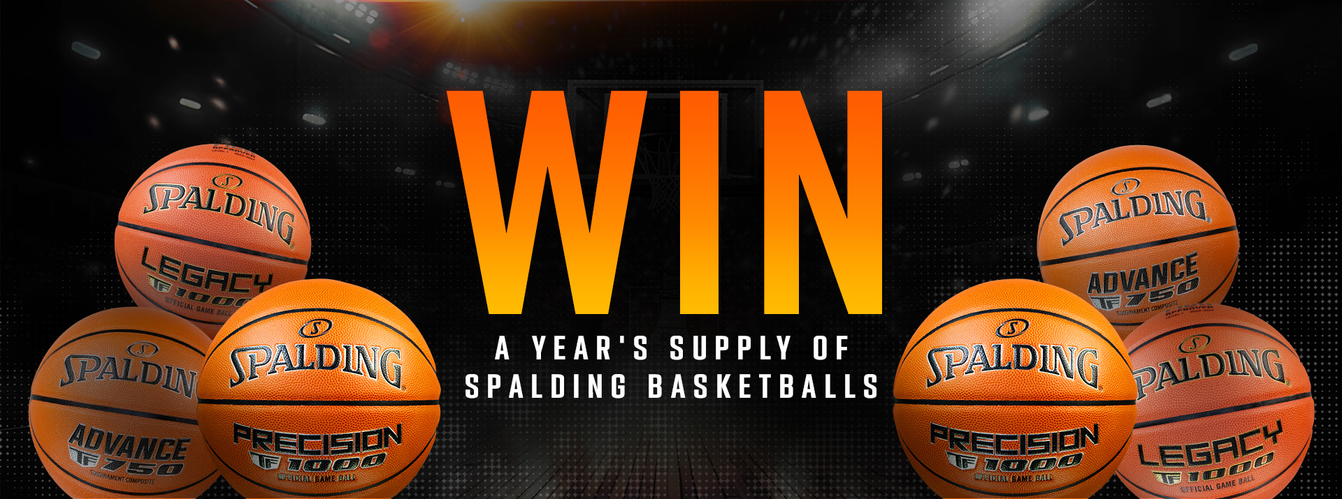 win a years supply of basketballs for your club