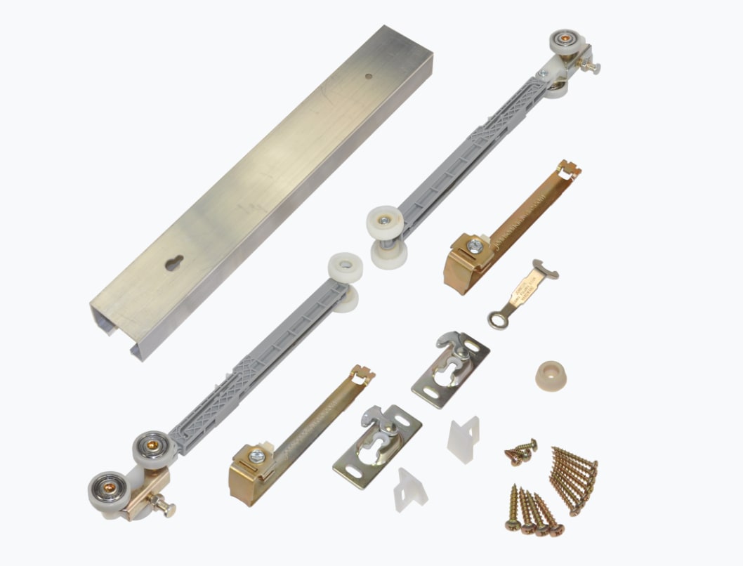 Single Pocket Door Hardware Kit With Soft Open and Close