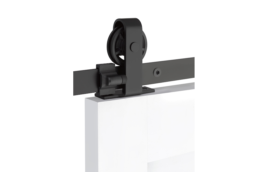Classic Top Mount Steel by Emtek Barn Door Hardware
