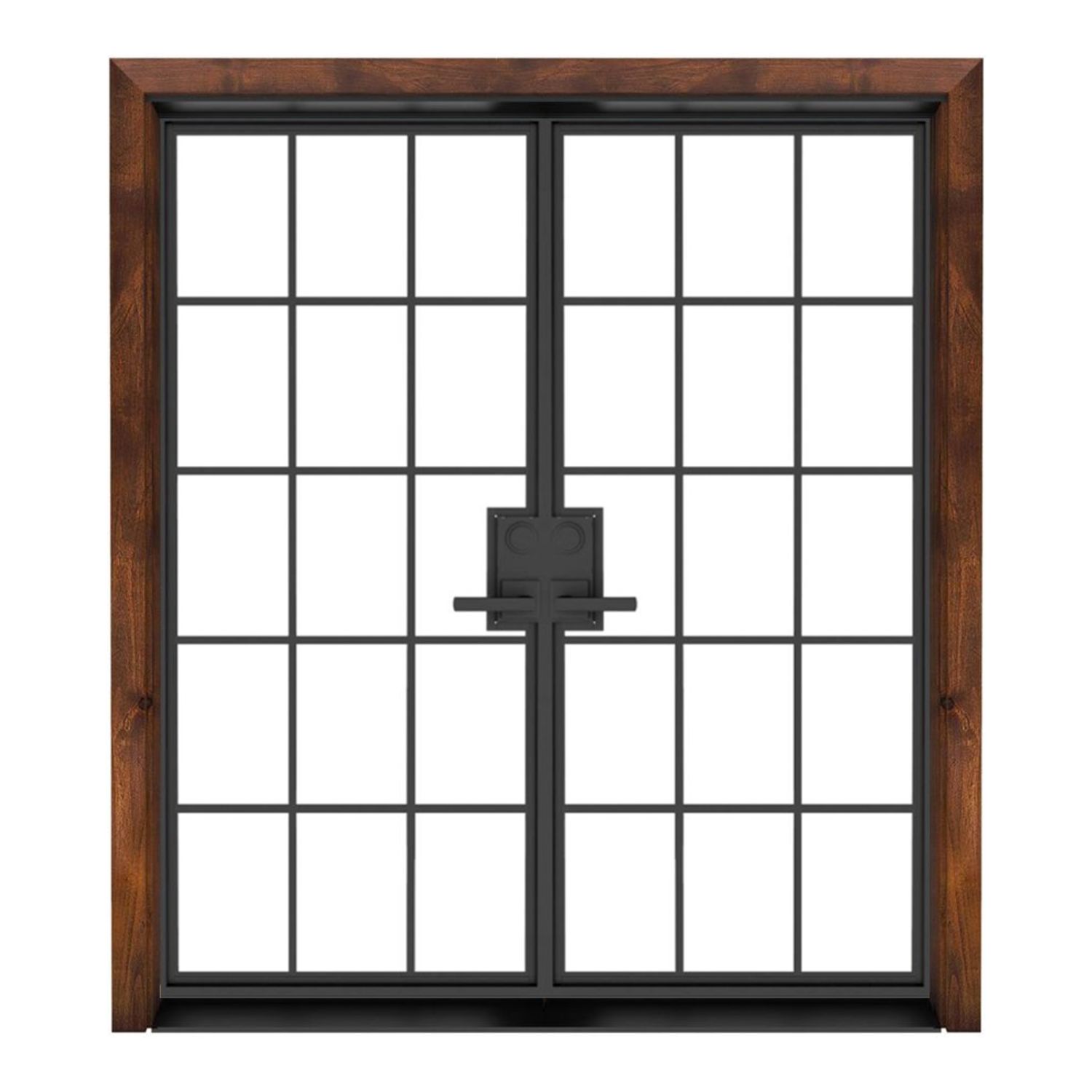 Mountain French Full Double Front Doors 72 x 96 in door style