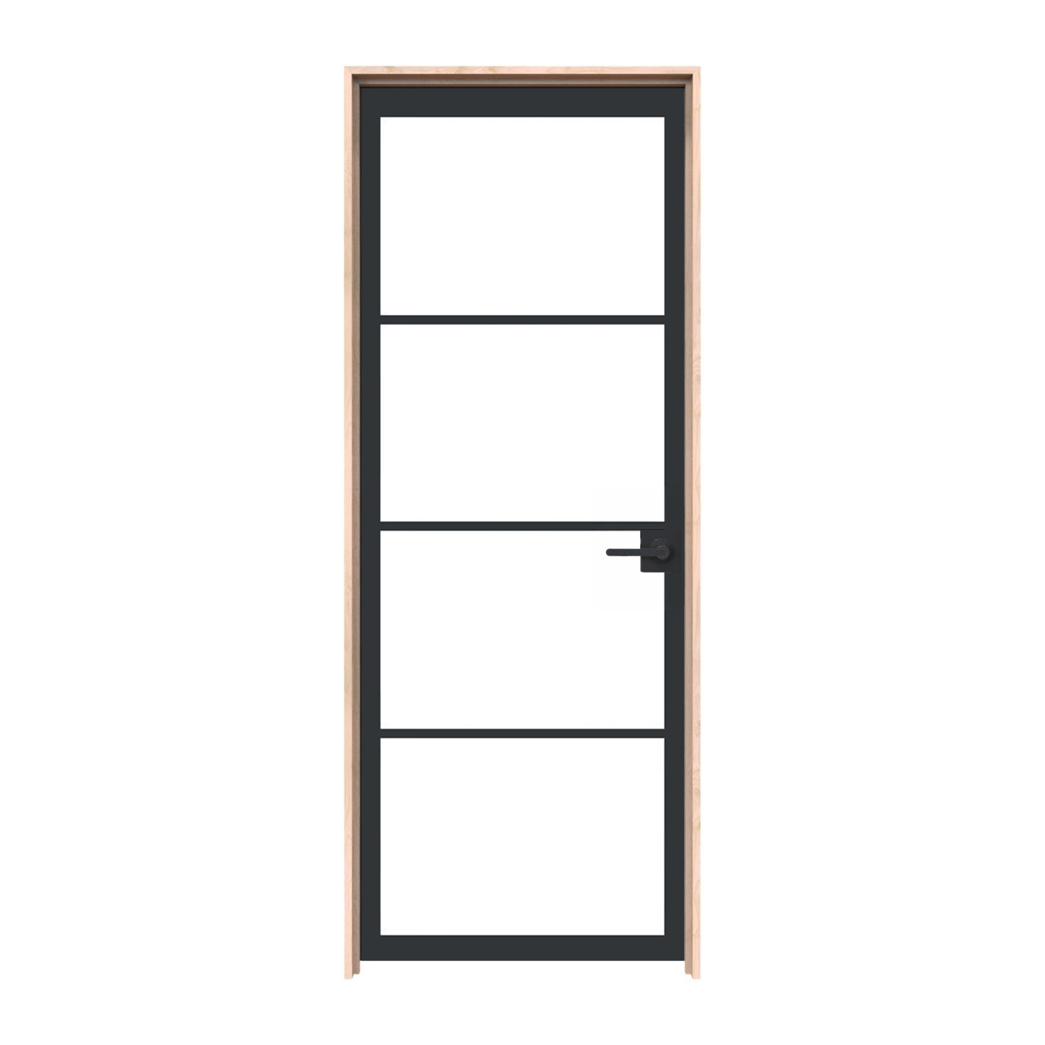 Modern Cottage Interior Metal Door 28 x 80 in door style
