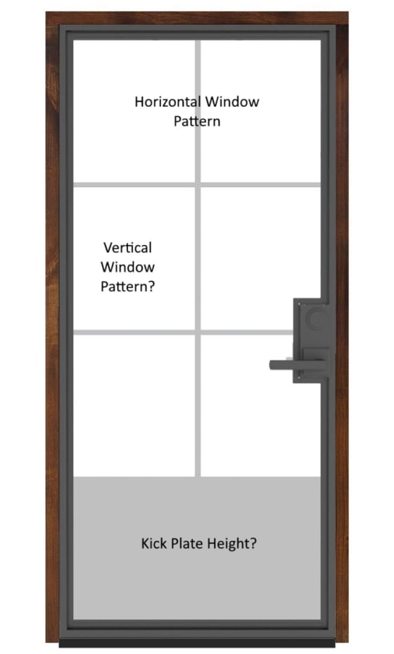 Customizable Metal Wine Room Door