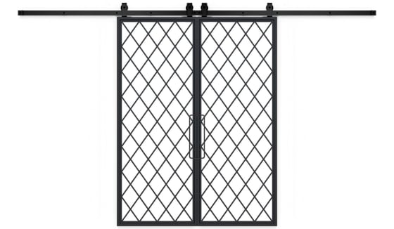 French Chateaux Double Barn Door