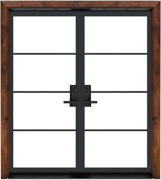 Modern Cottage Exterior Double Door