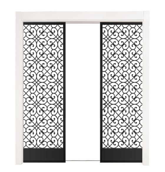 Casita Double Converging Pocket Doors