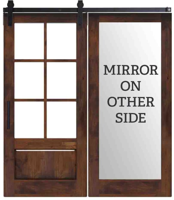 Boat House Mirror Barn Door