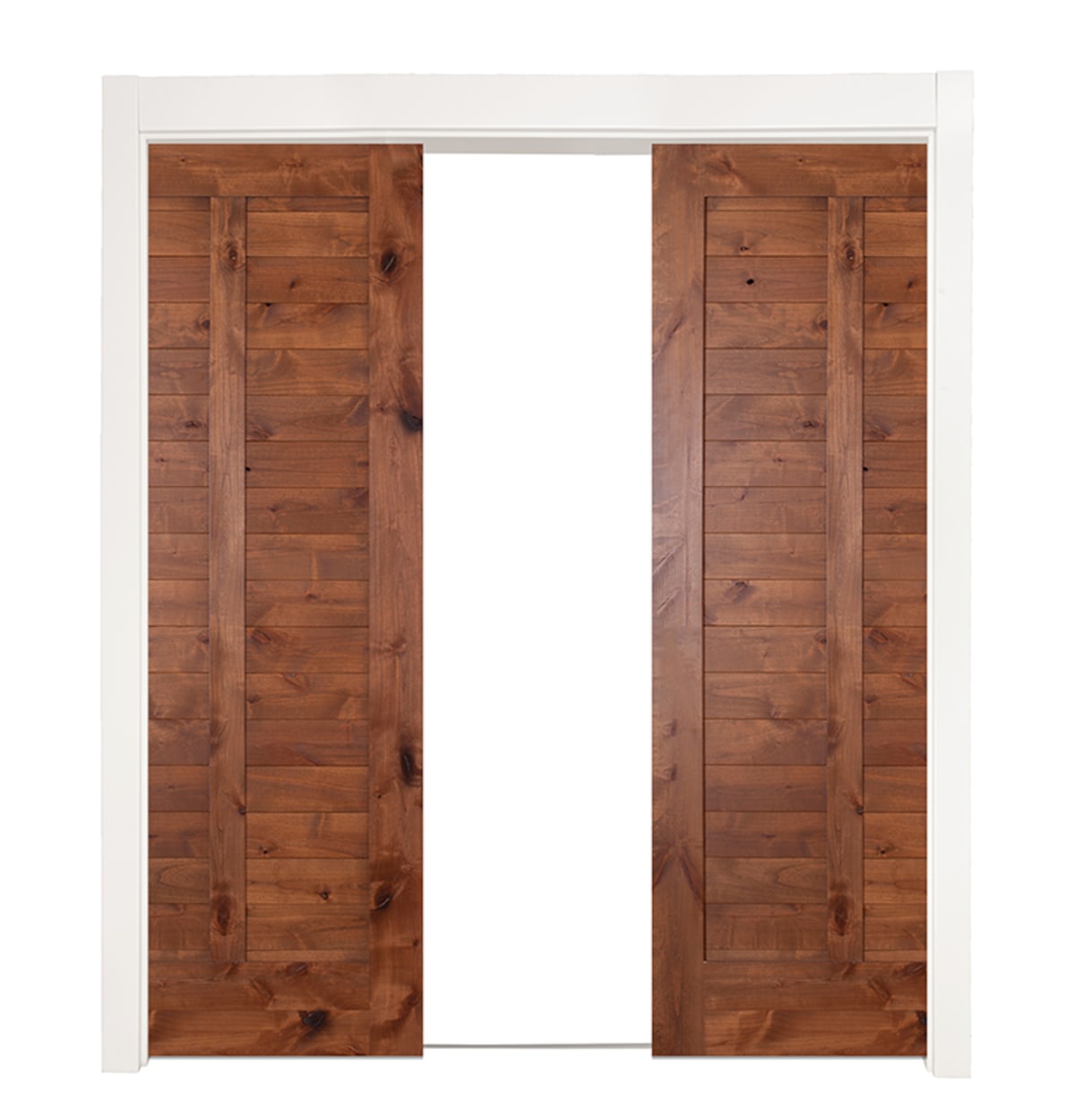 Heartland double pocket doors at an interior opening
