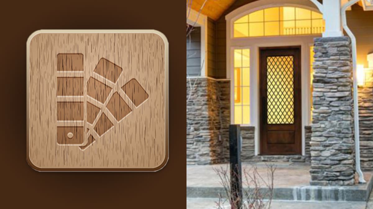 Rustica front door color and entry design example