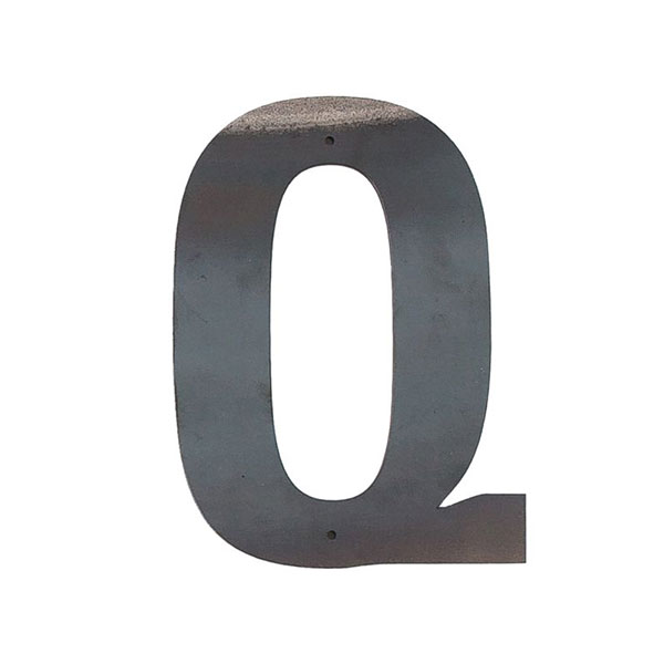 Q Large Metal Wall & Outdoor Letter | Rustica