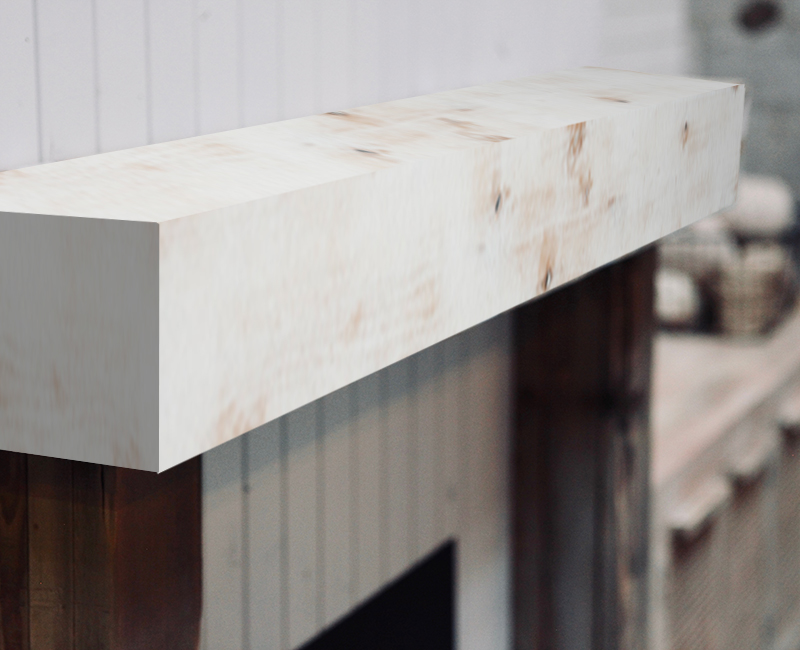 Chapel White Floating Mantel Shelf