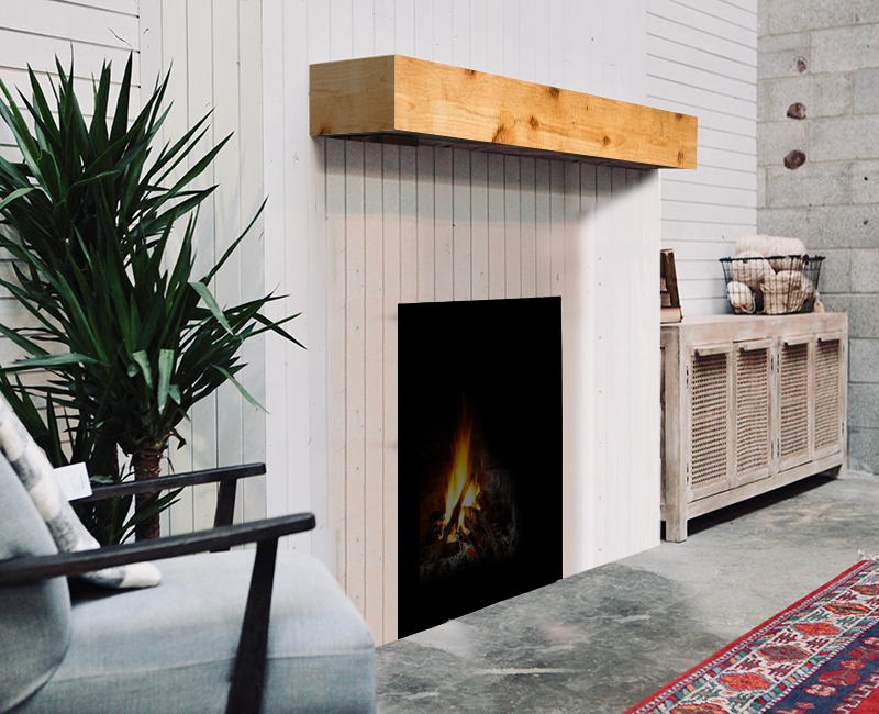 Haven Solid Wood Floating Mantel Shelf