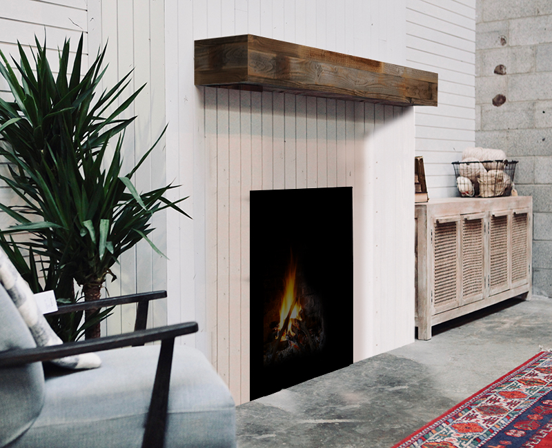 Open Range Fireplace Mantel