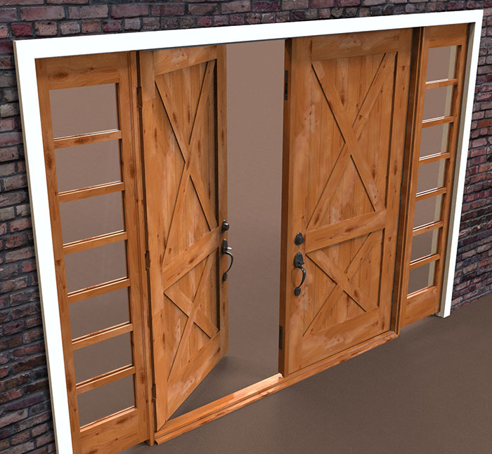 Options For Double Doors Rustica