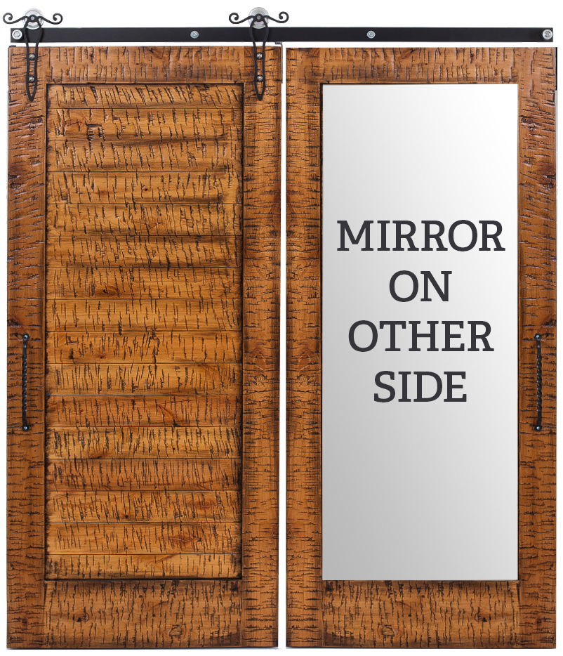 Lewiston Horizontal Mirror Barn Door