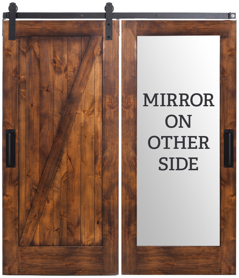 Z Mirror Barn Door