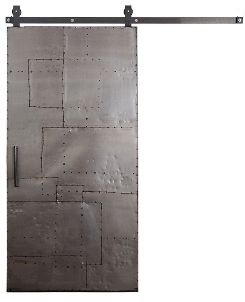 Mountain Scrap Metal Barn Door Interior Sliding Rustica