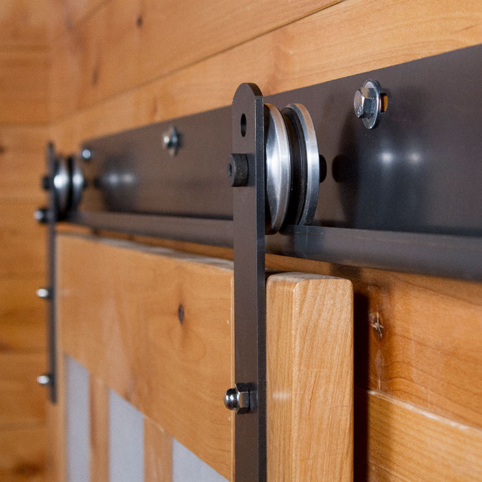 Low Clearance Barn Door Hardware A Solution For Small Home Interior Design Rustica