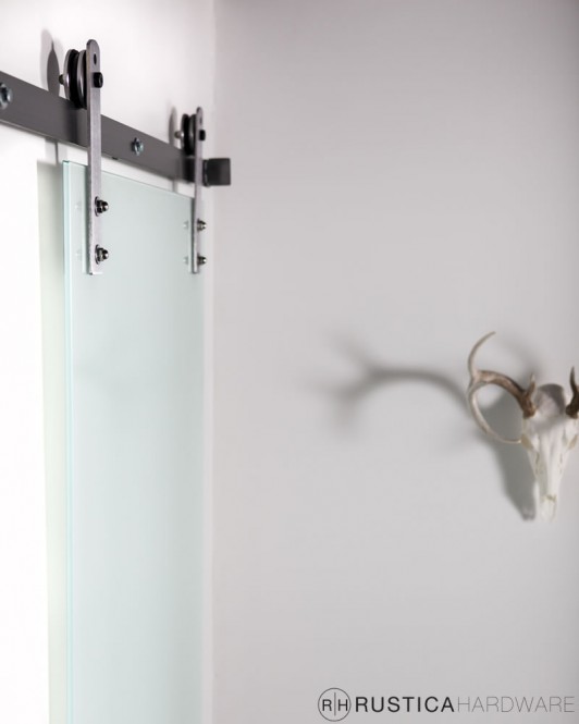 Frosted Glass Barn Door