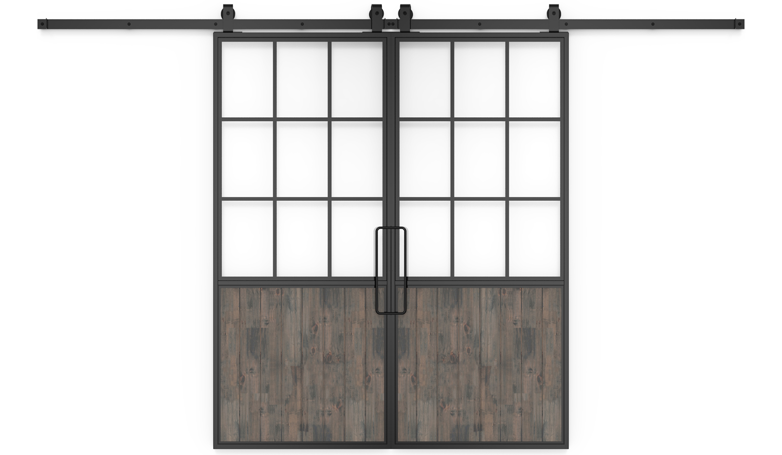 Mountain French Half Double Barn Door