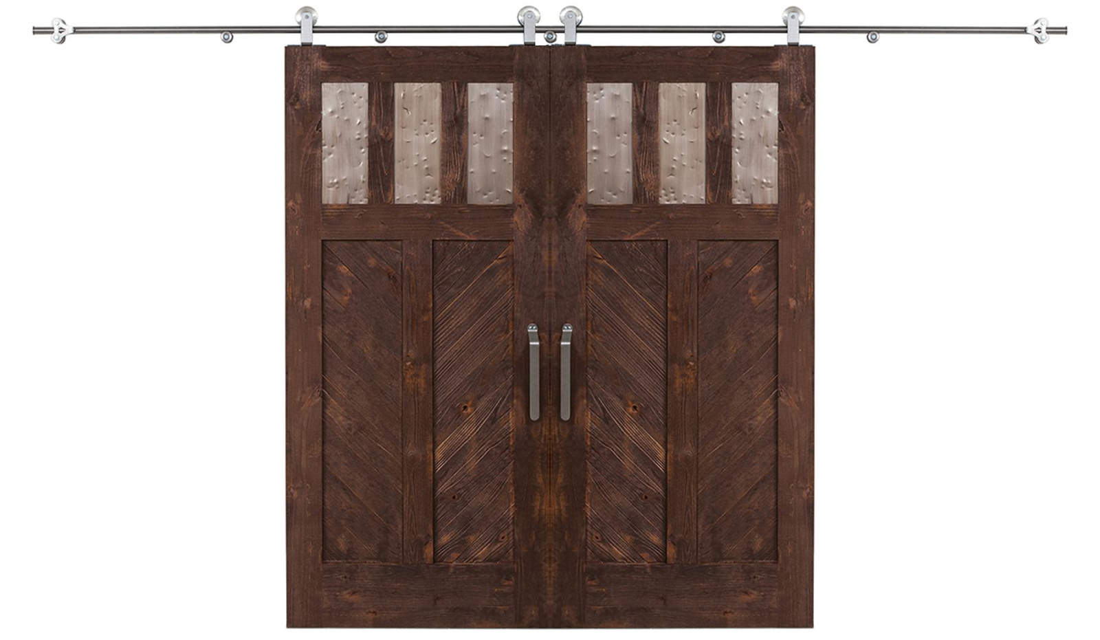 Chevron Double Barn Door