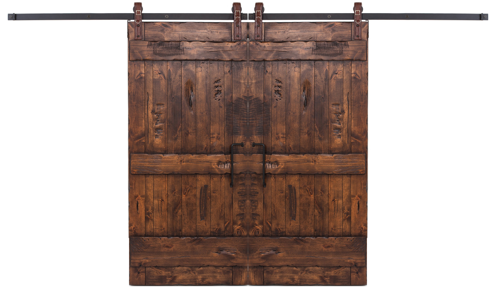 Double wooden door rust фото 35