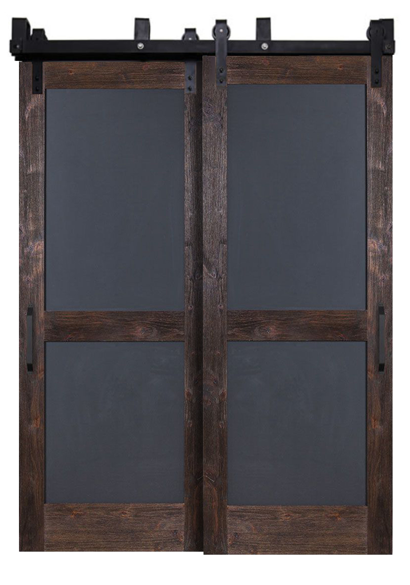 Chalkboard Bypassing Barn Doors