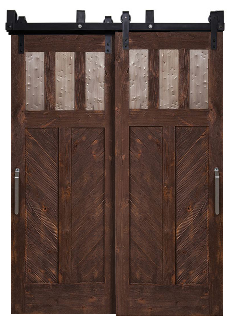 Chevron Bypassing Barn Doors