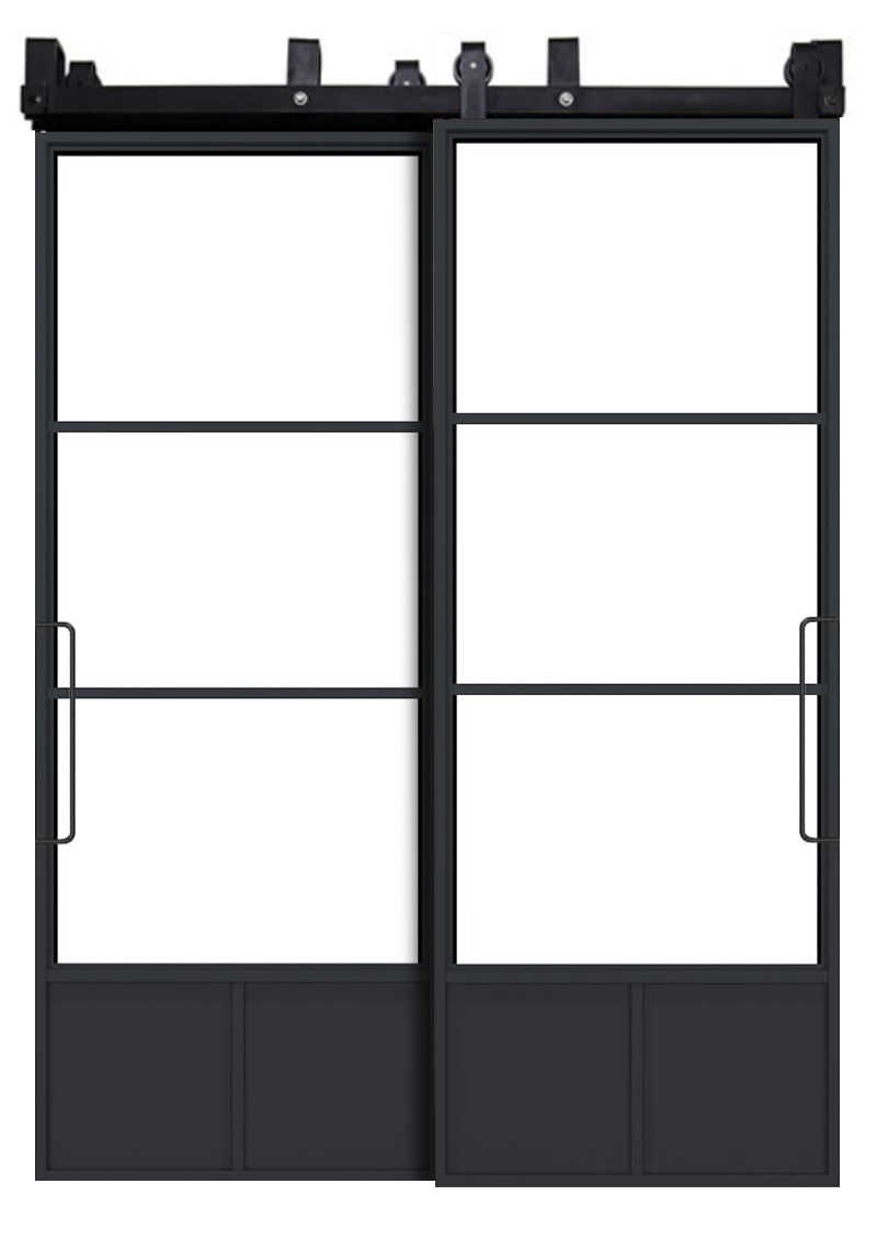 Traditional French Bypassing Barn Doors