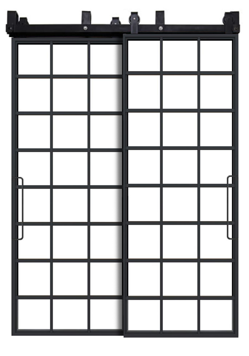 French Conservatory Bypassing Barn Doors