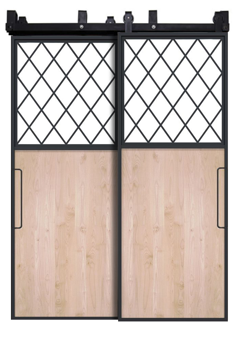 French Farm Bypassing Barn Doors