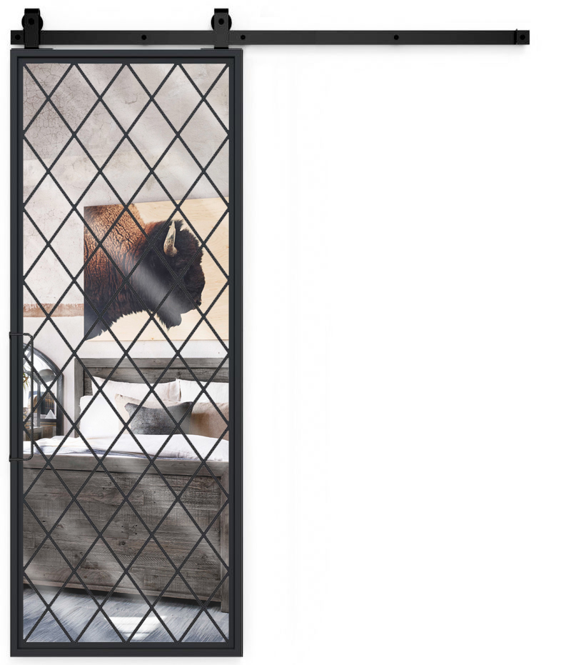 Chateaux Mirror Barn Door