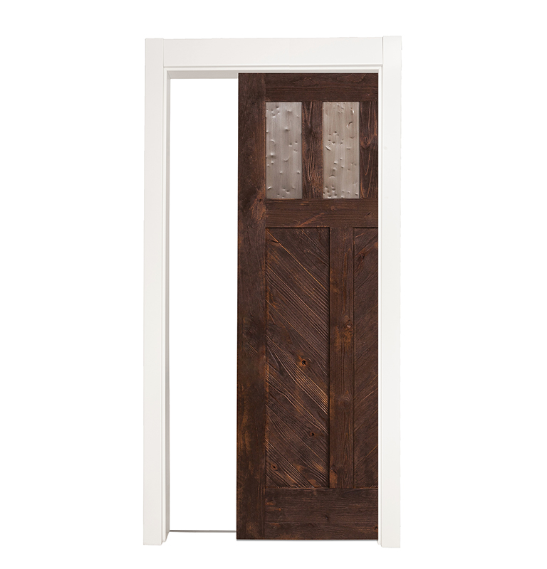 Chevron Single Pocket Door