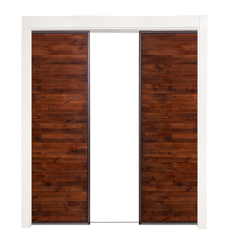 Mountain Modern Double Converging Pocket Doors