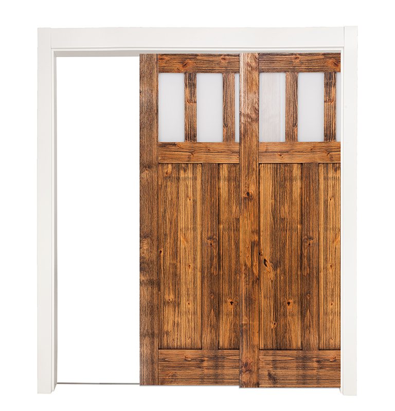 Craftsman Bypassing Pocket Doors
