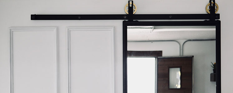 Change Your Space–Mirror Barn Doors