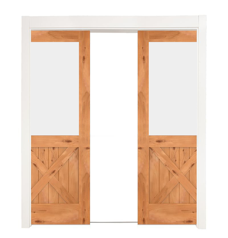 Backwoods Double Converging Pocket Doors