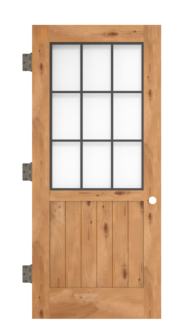 Farmhouse French Half Interior Slab Door